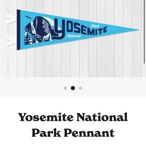 [BRAND NEW] {Yosemite National Park Screen Printed Felt Pennant Wall Art}